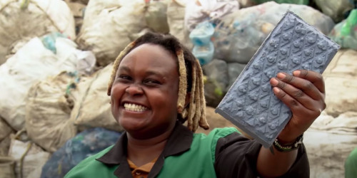 Kenyan Woman’s Startup Recycles Plastic Waste into Bricks That Are 5x Stronger Than Concrete